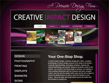 Tablet Screenshot of creativeimpactdesign1.com